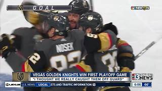 Golden Knights players get ready for Game 2