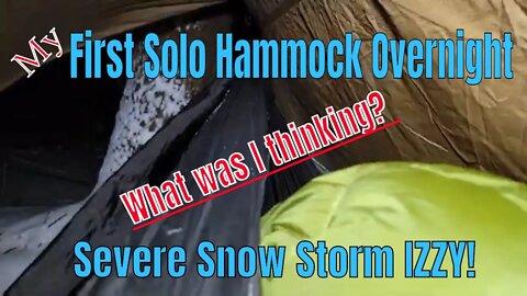 Solo Stealth Hammock Camping - Severe Snow Storm IZZY - Ghost Town Centralia PA