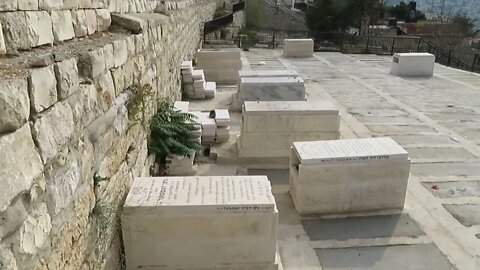 Standing in a Jewish cemetery on Mount of Olives. You can too if you walk with me, Steve Martin