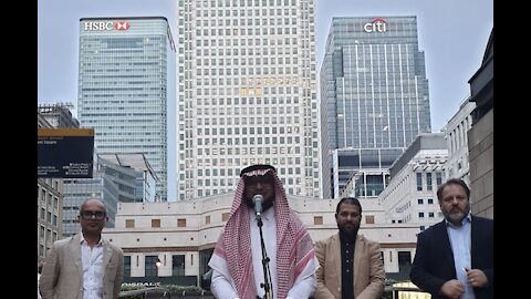UK: Kazi Shafiqur Rahman delivers adhan in Canary Wharf, the heart of London’s financial district