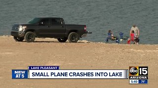 Two men expected to be OK after plane crashes into Lake Pleasant