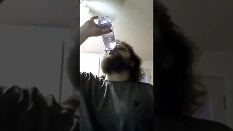 Chugging Down a Bottle of Water | #thursty #chugging #water #15seconds