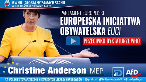 Europejska Inicjatywa Obywatelska EUCI przeciwko dyktaturze WHO - Parlament Europejski