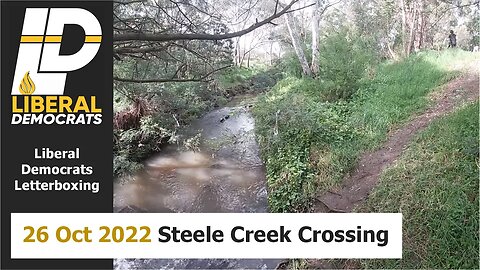 26 Oct 2022 - LibDem Letterboxing: Steele Creek Crossing, Niddrie