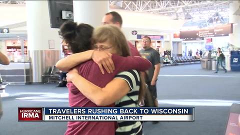 Travelers rush back to Wisconsin before Irma makes landfall