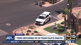 Teen detained after 13-year-old shot, killed in Phoenix