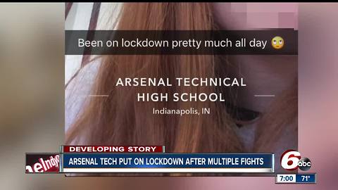 Multiple fights at Arsenal Tech cause campus lock down in Indianapolis