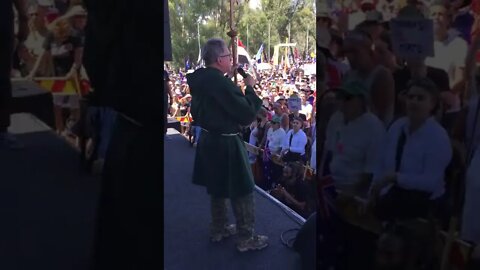 Opening in Prayer at the Canberra Freedom Rally, February 12, 2022