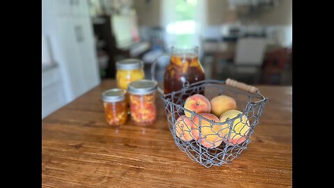 Peach Canning + Fermented Garlic