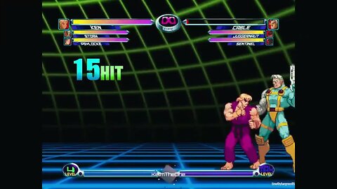 Highlight: MvC2: Ken (Storm Assist) Tatsu Infinite Corner Setup