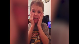 Boy makes Hilarious Faces when Trying Sour Candy