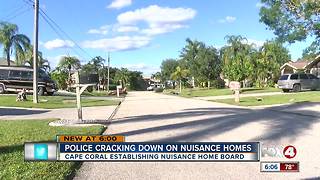 Cape Coral cracking down on nuisance homes