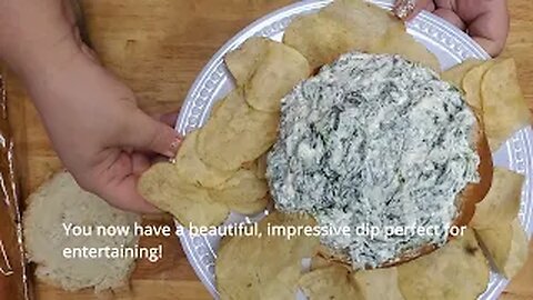 Cool, creamy spinach dip