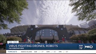 Virus fighting drones in the NFL