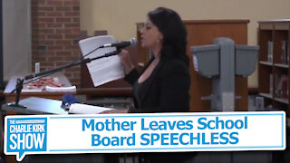 Mother Leaves School Board SPEECHLESS