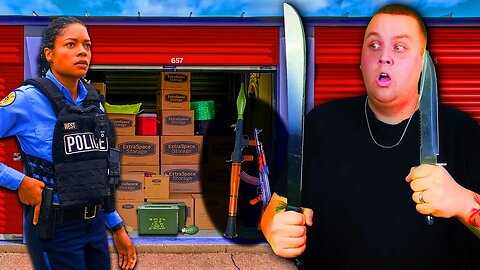 I Bought a Storage Unit FULL OF WEAPONS! Police Showed Up!