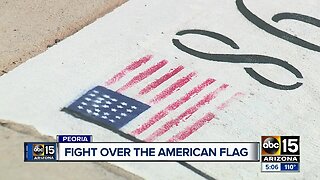 Fight over the American flag