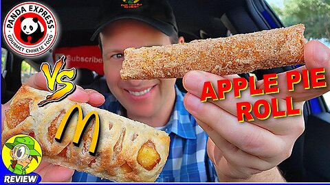 Panda Express® APPLE PIE ROLL Review 🐼🍎🥧 VS. McDonald's®! 🍔 Peep THIS Out! 🕵️‍♂️