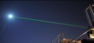 NASA launches lasers at the moon