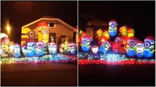 Casa pronta para o Natal... mas só com Minions