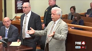 Man seen recording witnesses outside the court room in Fort Myers