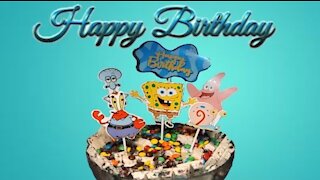 Surprise Kit Kat Spongebob Ice Cream Cake