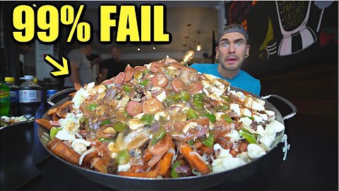 15LB "HEART ATTACK" POUTINE CHALLENGE THAT ONLY ONE PERSON HAS EVER FINISHED