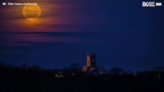 L'unica superluna del 2017 filmata nei cieli di Rhode Island