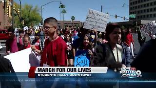 Tucson students protest against gun violence