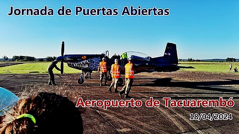 Aviones de la Fuerza Aérea Uruguaya en el Aeropuerto de Tacuarembó - Puertas Abiertas (18/04/2024)