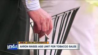 Akron votes to raise age for buying tobacco