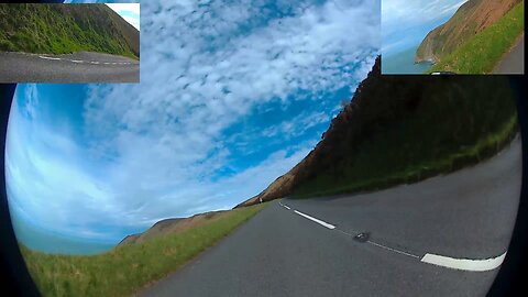 180424, 3 cameras, #biker, #spring, #ride, #moors, #dashcam,