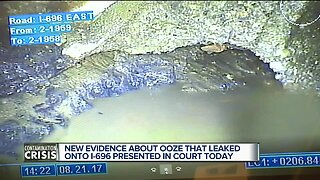 Judge sees what it looks like underneath 'green ooze' building