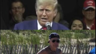Donald Trump DESTROYS Joe Biden at the BEACH!