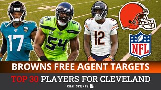 Cleveland Browns Targets In NFL Free Agency | Allen Robinson, DJ Chark + Bobby Wagner