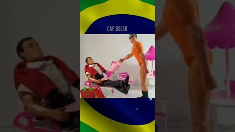 Capitão Bolso vs Doriana!!!!! Animação stop motion | Memes Bolsonaro #shorts