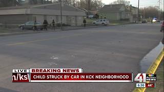 Car strikes child in KCK; child seriously hurt