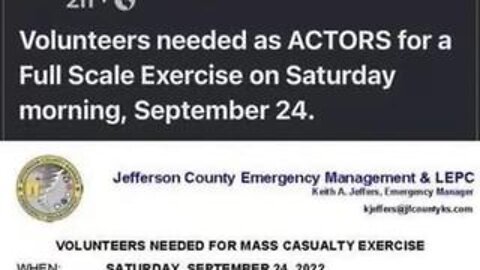 Sep 24th - Crisis Actors Needed - End of the Shemitah Year