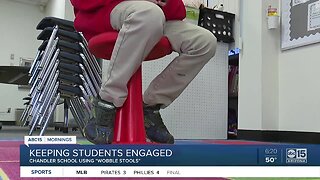 Wobble stools helping kids stay engaged