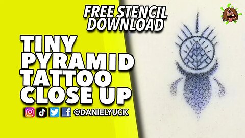 Tiny Pyramid Tattoo (FREE STENCIL INCLUDED)