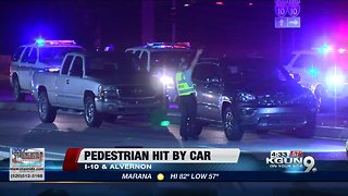 Vehicle hits pedestrian, disrupts traffic at I-10 & Alvernon