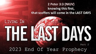 "Live" "Living In The Last Days" part 2 Pastor Greg Blanc