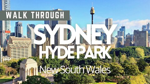 Walk Through Sydney, Australia (Hyde Park) | Spring Afternoon Walking Tour 2022