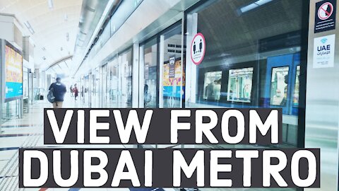 Dubai Metro - View from Dubai Metro
