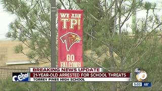 21-year-old arrested for school threats