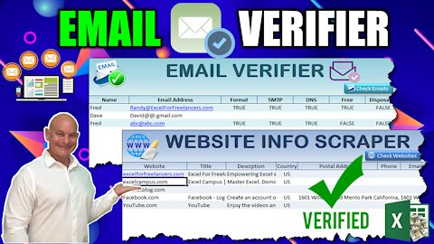 How To Verify Emails And Scrape Website Information With Excel [Coding From Scratch + Free Download]