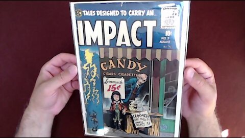 Reading Comic Books: Impact #3, 1955, EC Comics [See Timestamps, Live Stream, ASMR, Soft-Spoken]