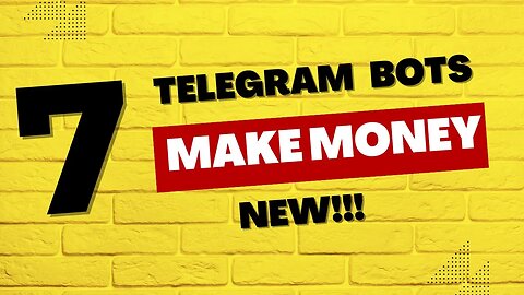 Earn Money with 7 Telegram Bots; Crypto Auto Trading