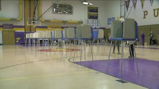 Voting at Washington High School