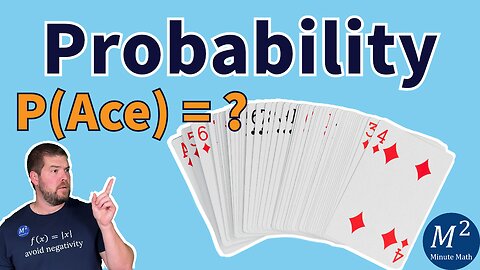 What is the Probability of Drawing an Ace at Random from a Deck of Cards #probability #mathhelp
